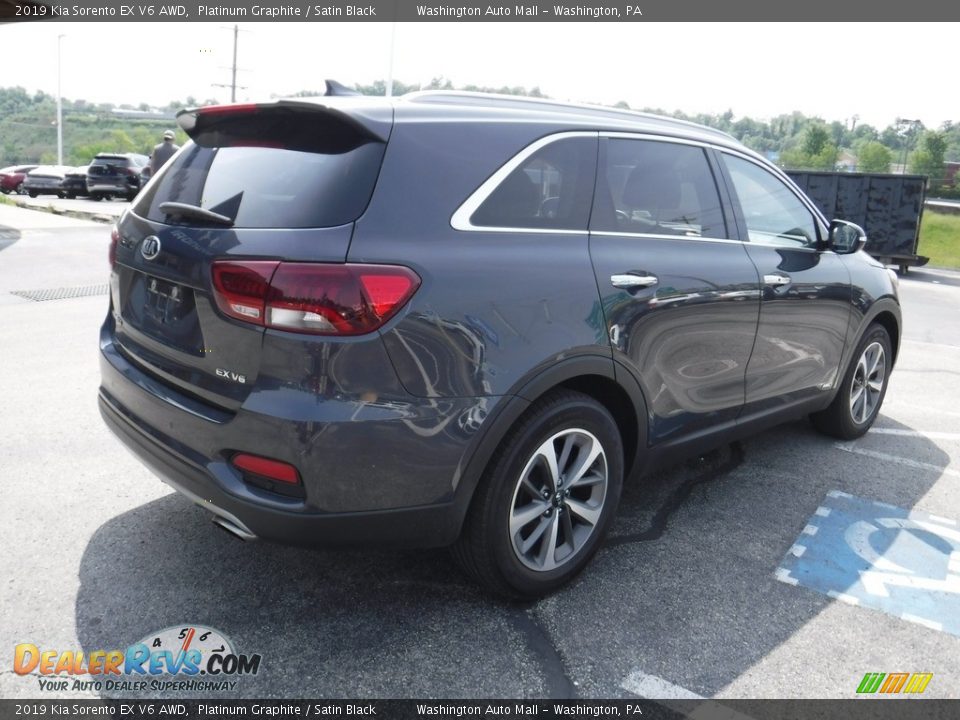 2019 Kia Sorento EX V6 AWD Platinum Graphite / Satin Black Photo #10