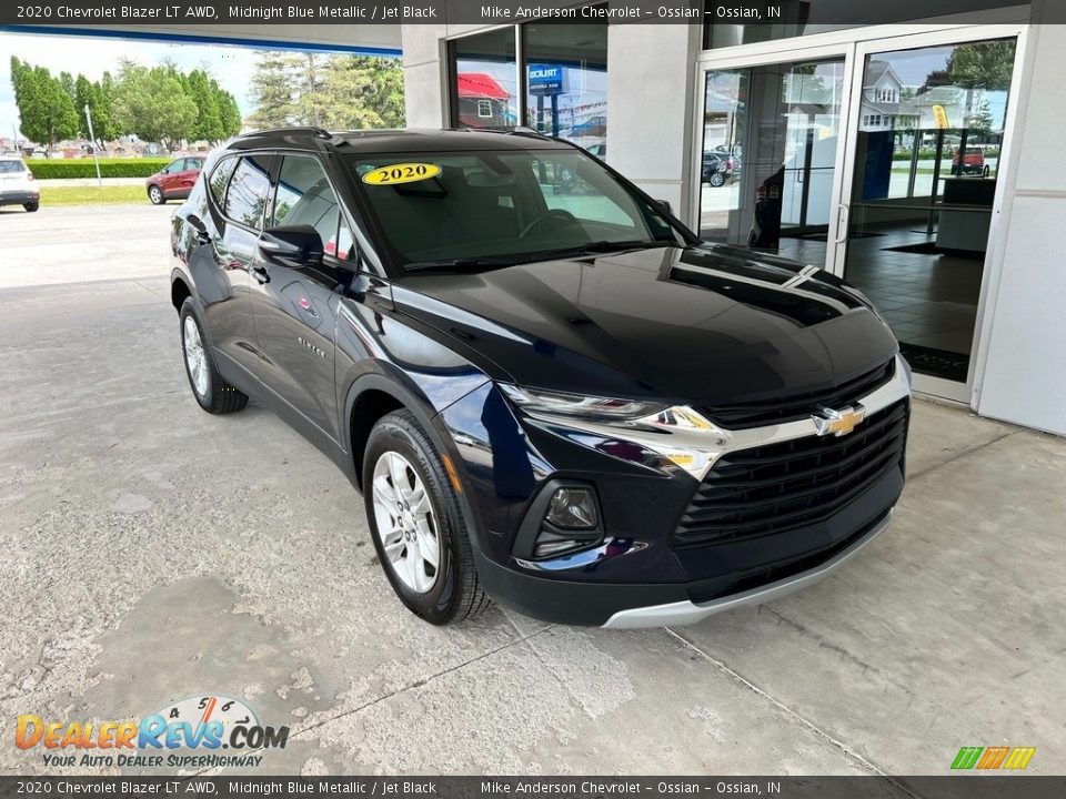 2020 Chevrolet Blazer LT AWD Midnight Blue Metallic / Jet Black Photo #5