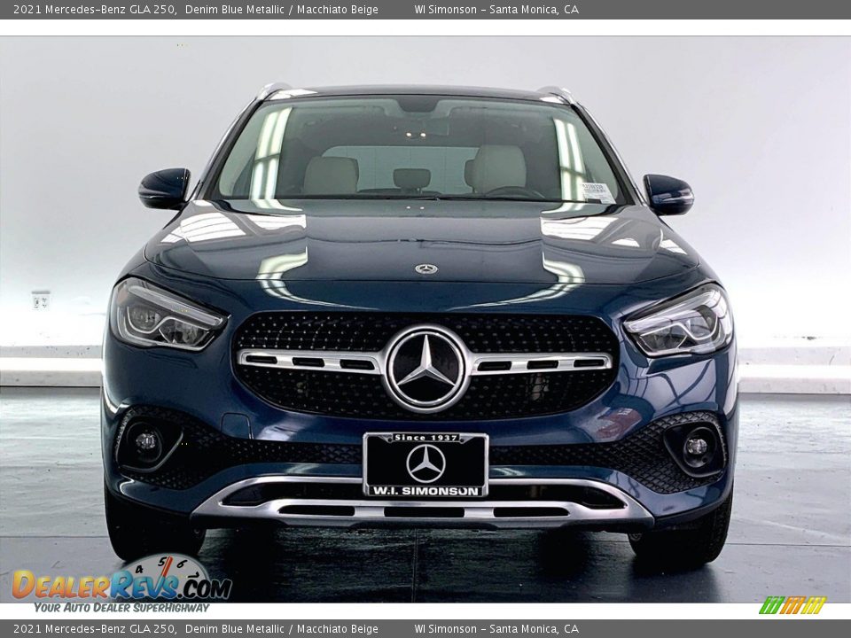 2021 Mercedes-Benz GLA 250 Denim Blue Metallic / Macchiato Beige Photo #2