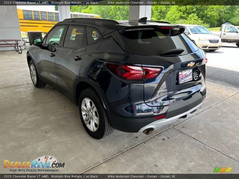 2020 Chevrolet Blazer LT AWD Midnight Blue Metallic / Jet Black Photo #8