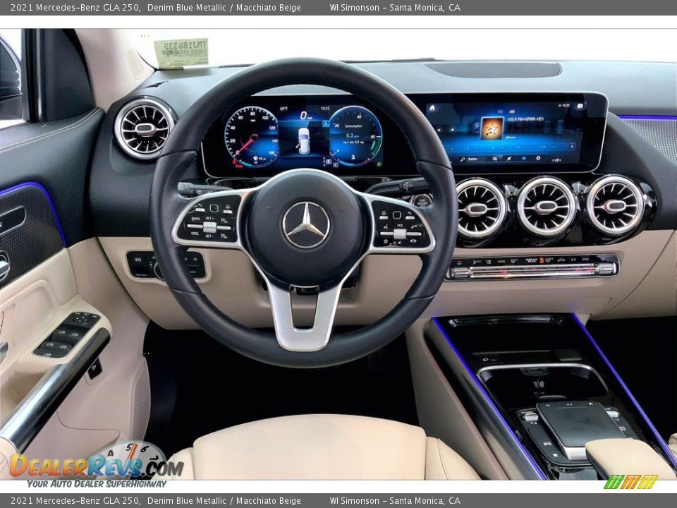 2021 Mercedes-Benz GLA 250 Denim Blue Metallic / Macchiato Beige Photo #4