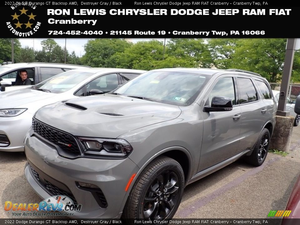 2022 Dodge Durango GT Blacktop AWD Destroyer Gray / Black Photo #1