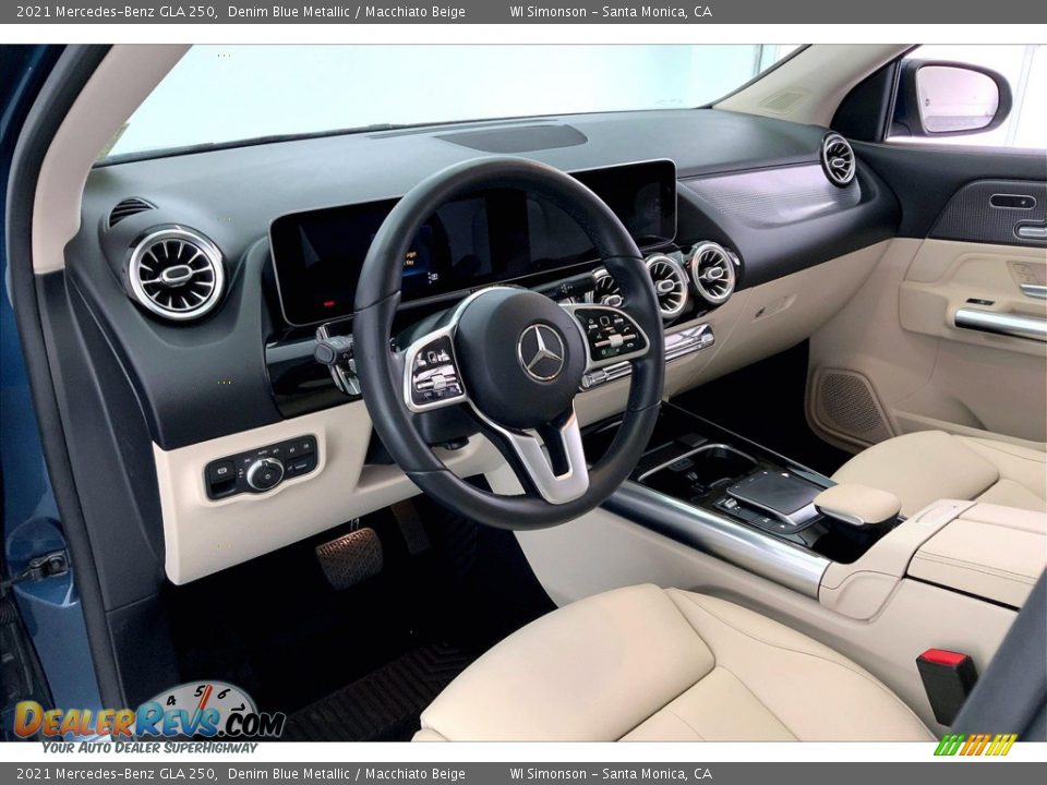 2021 Mercedes-Benz GLA 250 Denim Blue Metallic / Macchiato Beige Photo #14