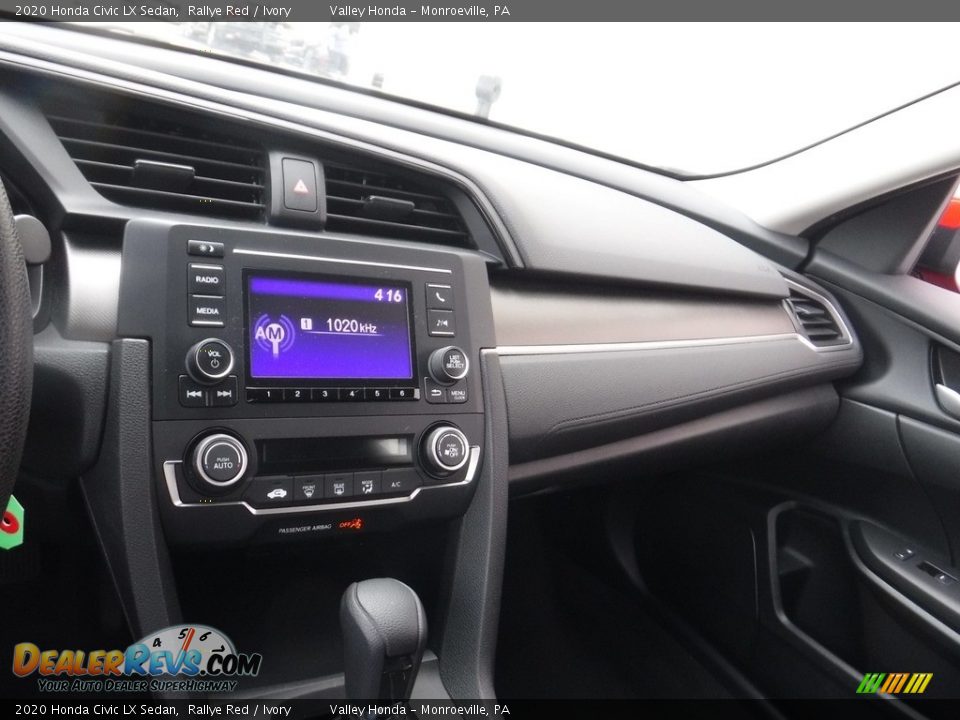 2020 Honda Civic LX Sedan Rallye Red / Ivory Photo #11
