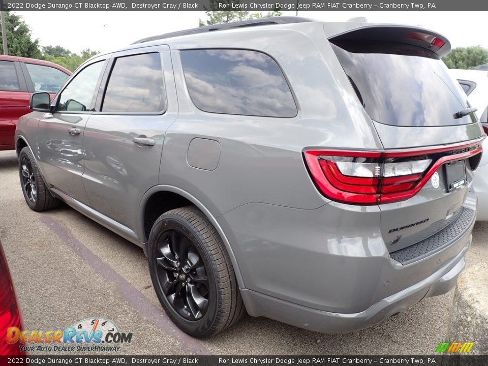 2022 Dodge Durango GT Blacktop AWD Destroyer Gray / Black Photo #4