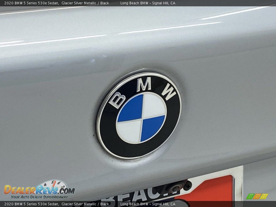 2020 BMW 5 Series 530e Sedan Glacier Silver Metallic / Black Photo #9