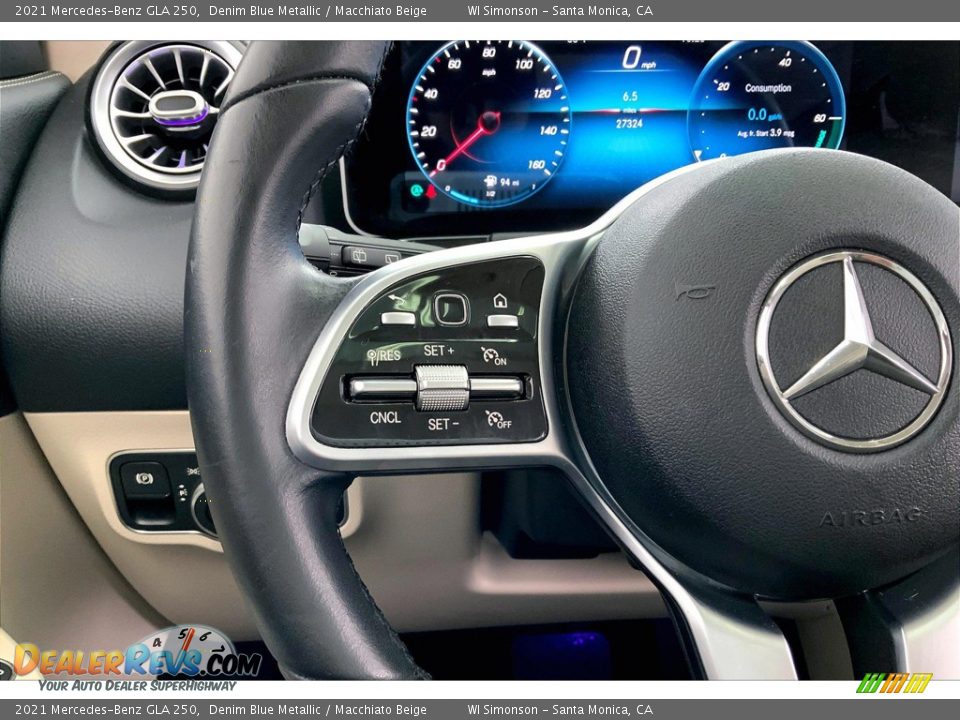 2021 Mercedes-Benz GLA 250 Denim Blue Metallic / Macchiato Beige Photo #21