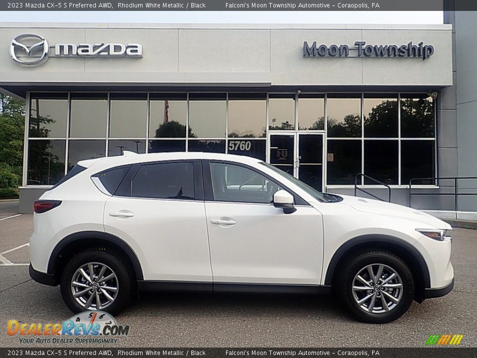 2023 Mazda CX-5 S Preferred AWD Rhodium White Metallic / Black Photo #1