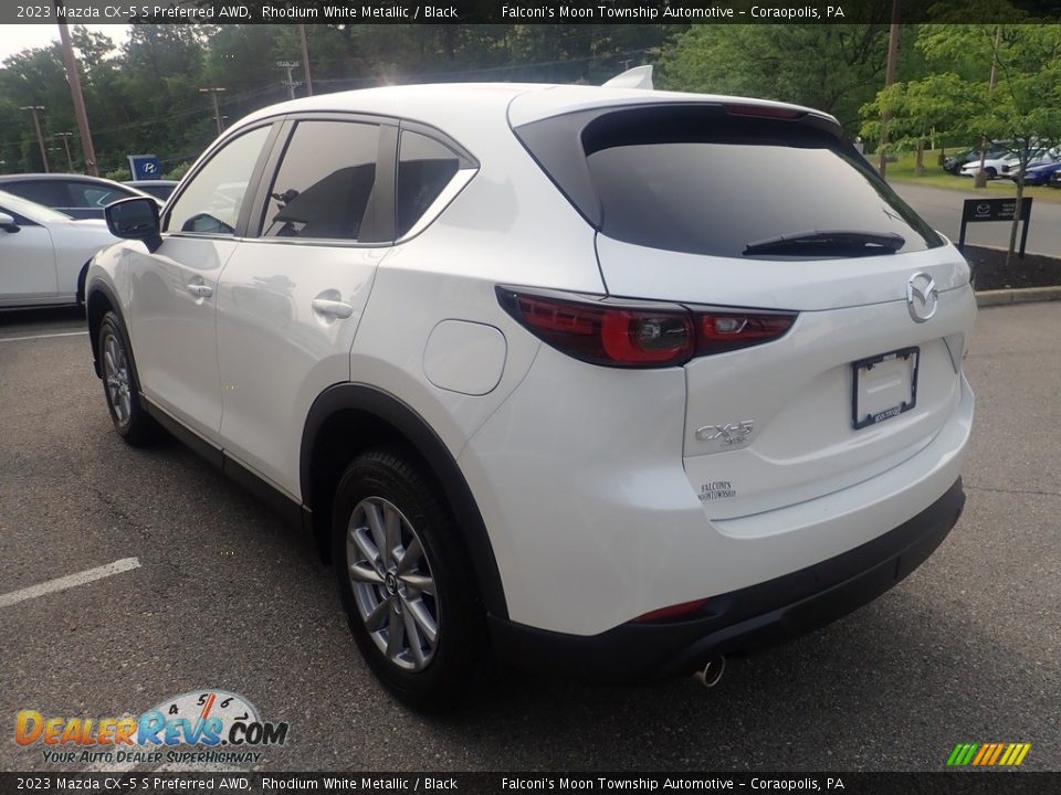 2023 Mazda CX-5 S Preferred AWD Rhodium White Metallic / Black Photo #5
