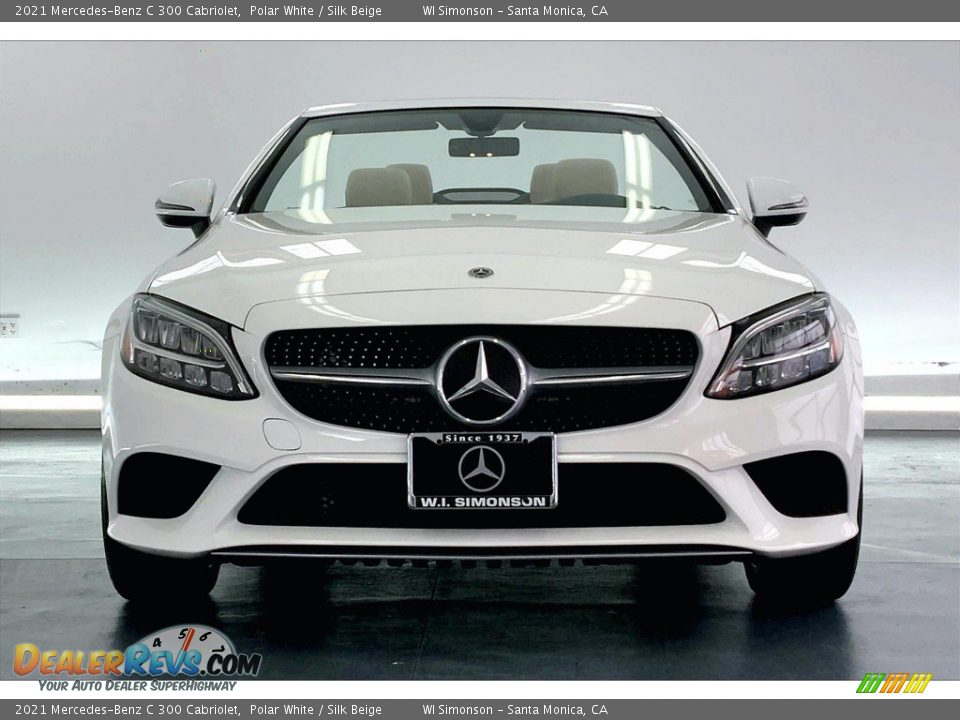 2021 Mercedes-Benz C 300 Cabriolet Polar White / Silk Beige Photo #2