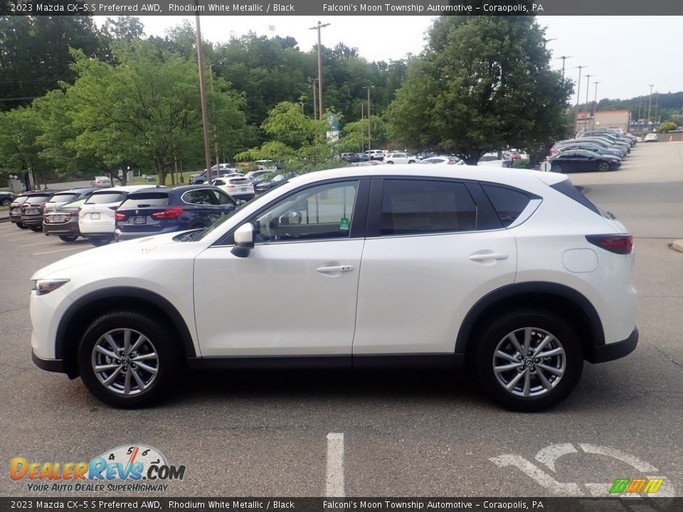 2023 Mazda CX-5 S Preferred AWD Rhodium White Metallic / Black Photo #6