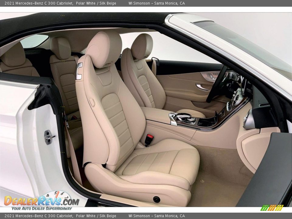 2021 Mercedes-Benz C 300 Cabriolet Polar White / Silk Beige Photo #6