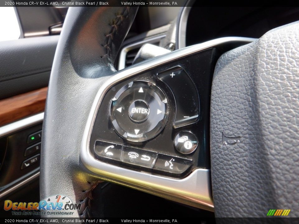 2020 Honda CR-V EX-L AWD Crystal Black Pearl / Black Photo #15