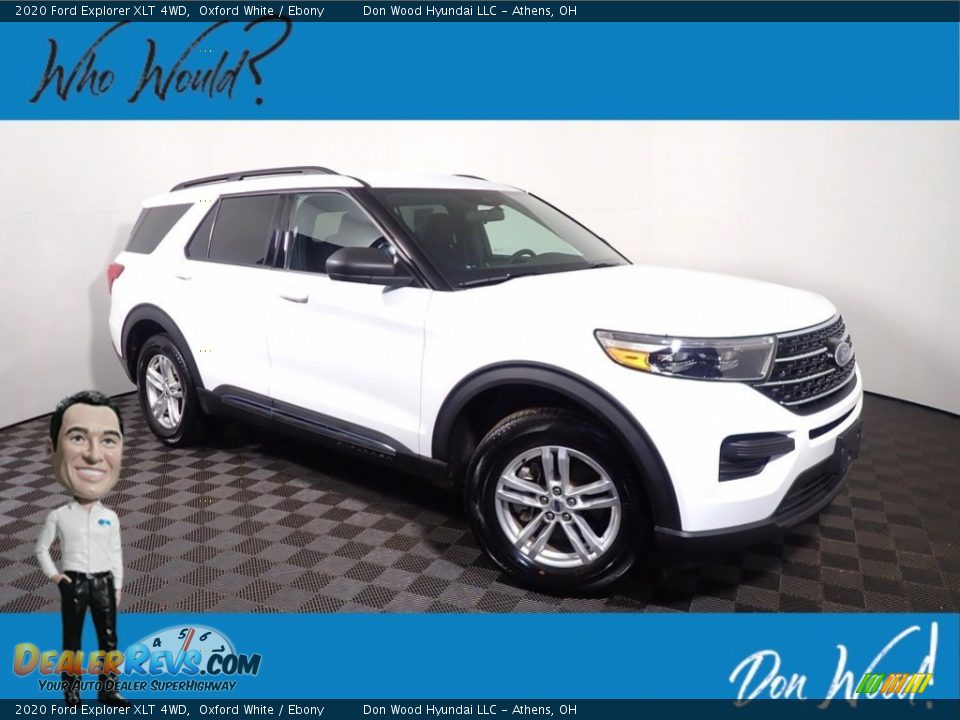 2020 Ford Explorer XLT 4WD Oxford White / Ebony Photo #1