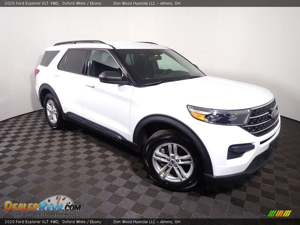 2020 Ford Explorer XLT 4WD Oxford White / Ebony Photo #3