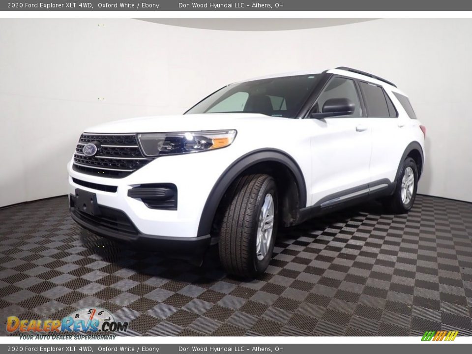 2020 Ford Explorer XLT 4WD Oxford White / Ebony Photo #8