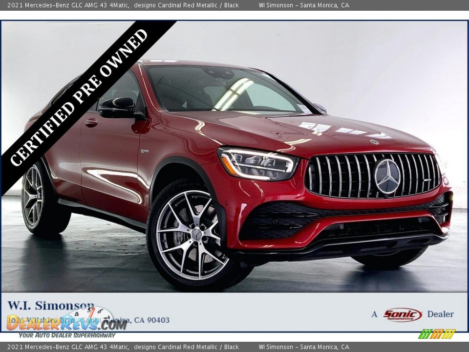 2021 Mercedes-Benz GLC AMG 43 4Matic designo Cardinal Red Metallic / Black Photo #1