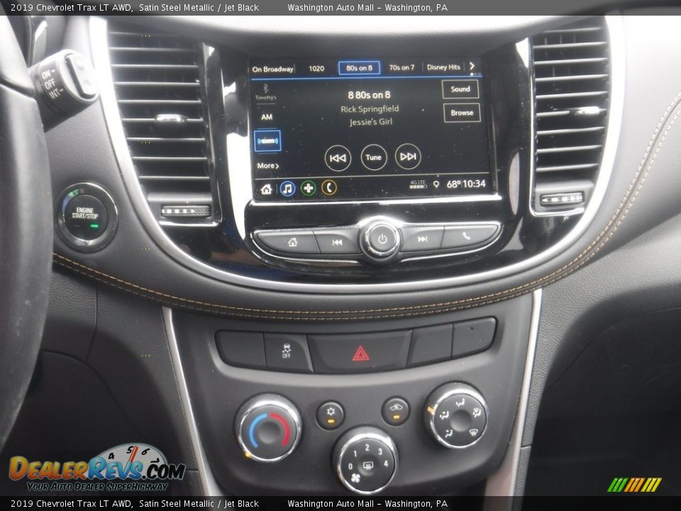 2019 Chevrolet Trax LT AWD Satin Steel Metallic / Jet Black Photo #16