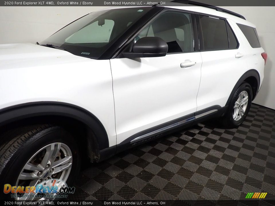 2020 Ford Explorer XLT 4WD Oxford White / Ebony Photo #10