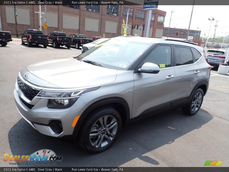 2021 Kia Seltos S AWD Steel Gray / Black Photo #4