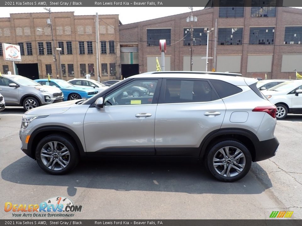 2021 Kia Seltos S AWD Steel Gray / Black Photo #5