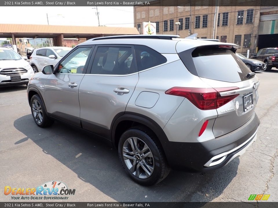 2021 Kia Seltos S AWD Steel Gray / Black Photo #6