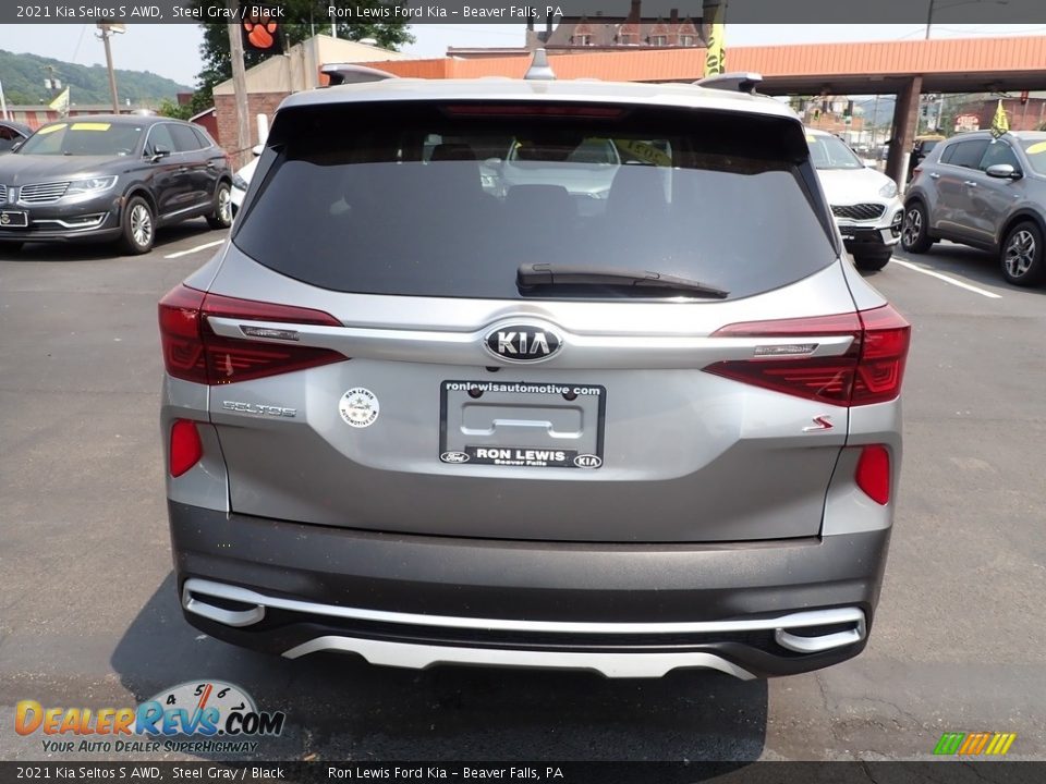 2021 Kia Seltos S AWD Steel Gray / Black Photo #7