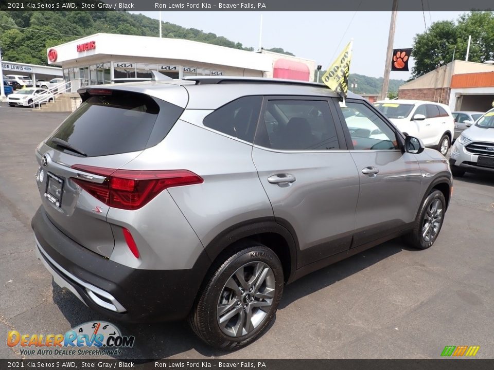 2021 Kia Seltos S AWD Steel Gray / Black Photo #8
