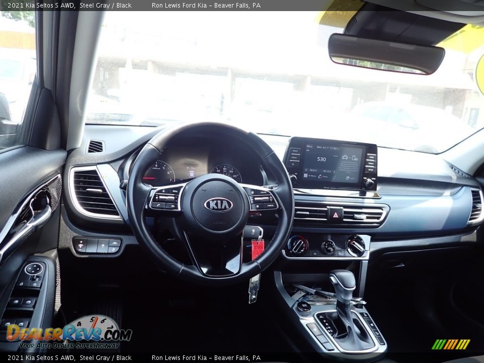 2021 Kia Seltos S AWD Steel Gray / Black Photo #13
