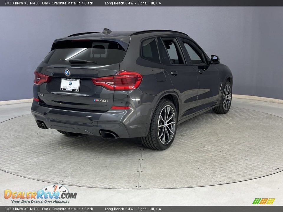 2020 BMW X3 M40i Dark Graphite Metallic / Black Photo #5