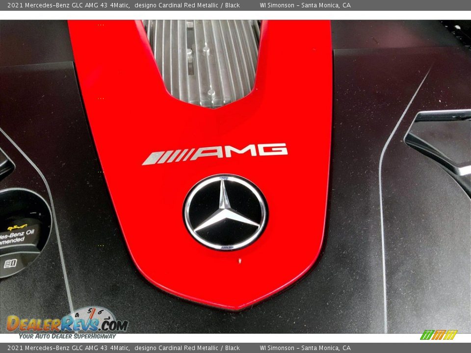 2021 Mercedes-Benz GLC AMG 43 4Matic designo Cardinal Red Metallic / Black Photo #32