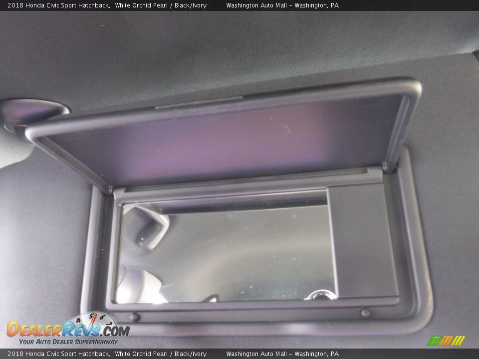 2018 Honda Civic Sport Hatchback White Orchid Pearl / Black/Ivory Photo #23