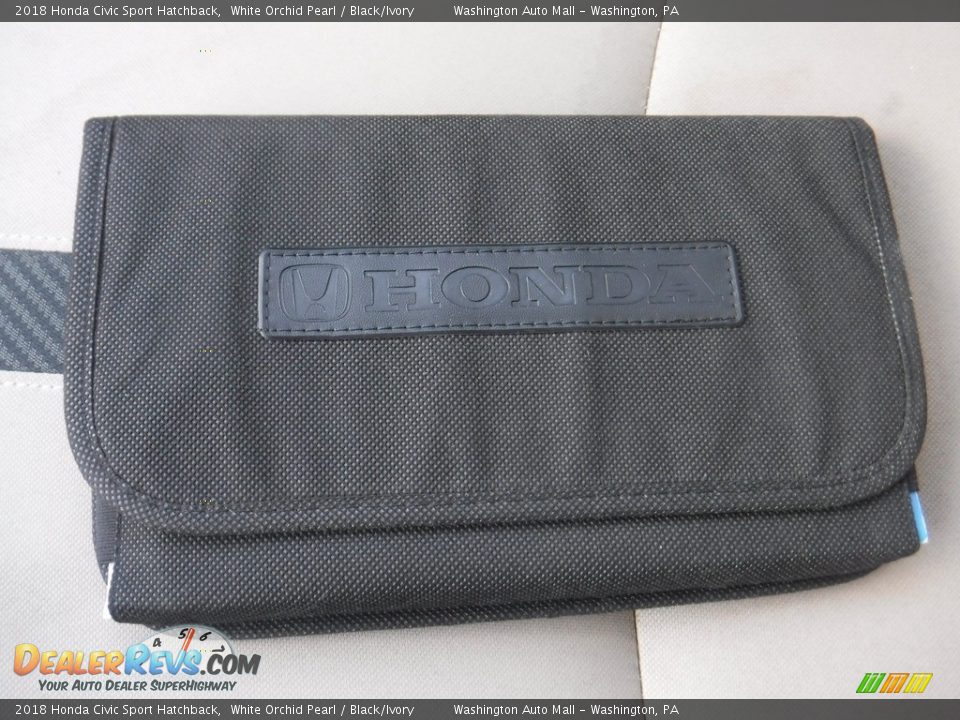 2018 Honda Civic Sport Hatchback White Orchid Pearl / Black/Ivory Photo #25