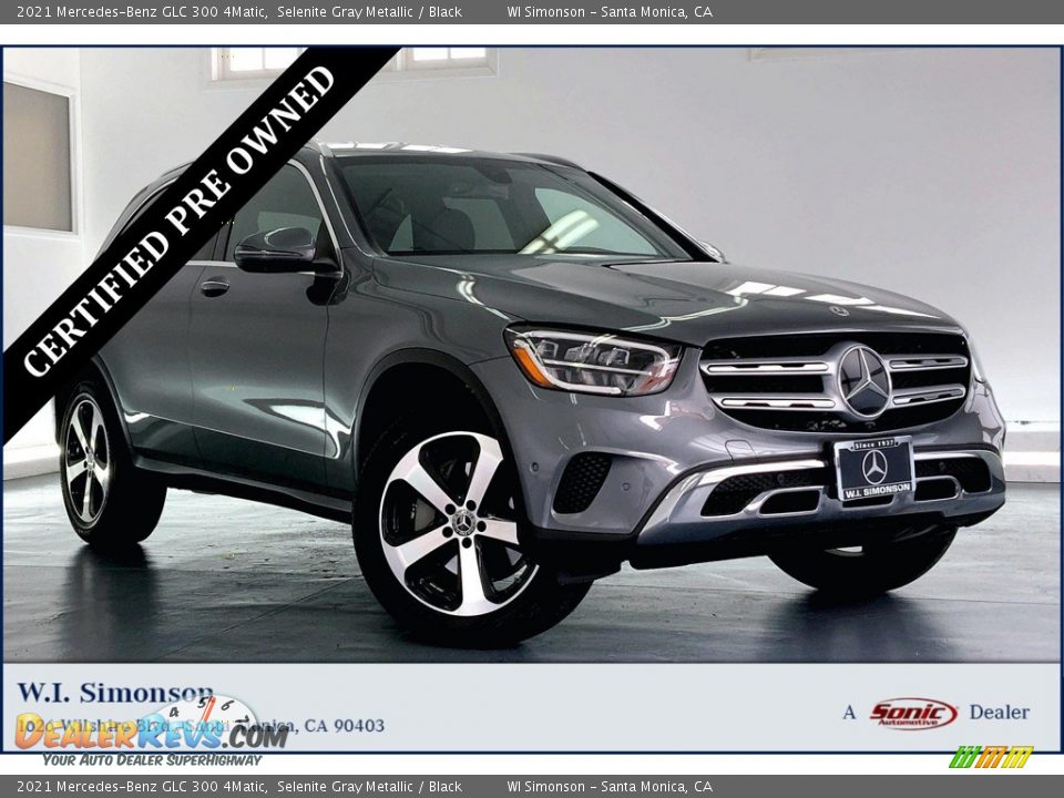 2021 Mercedes-Benz GLC 300 4Matic Selenite Gray Metallic / Black Photo #1