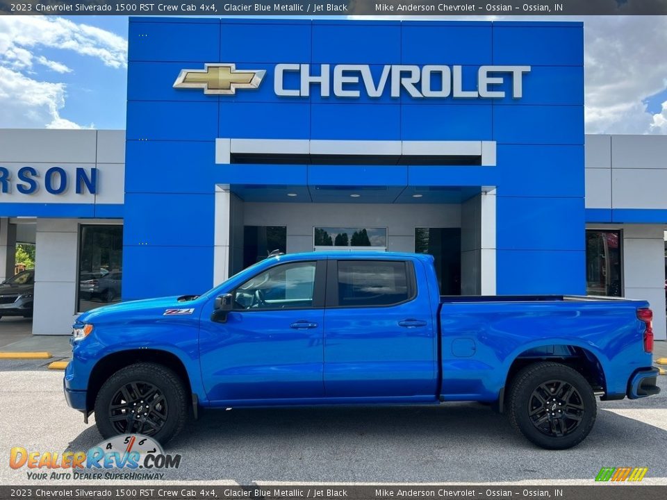 Glacier Blue Metallic 2023 Chevrolet Silverado 1500 RST Crew Cab 4x4 Photo #1