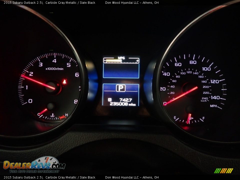 2015 Subaru Outback 2.5i Gauges Photo #26