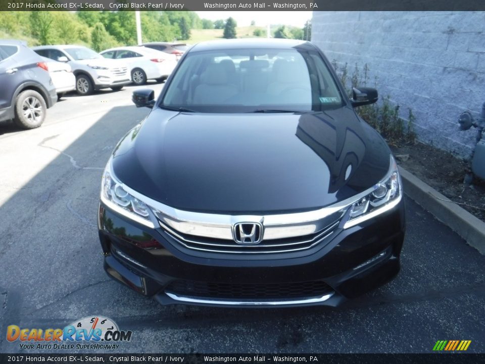 2017 Honda Accord EX-L Sedan Crystal Black Pearl / Ivory Photo #4