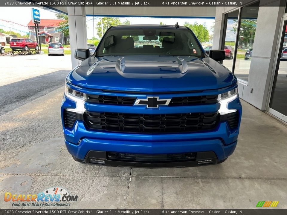 2023 Chevrolet Silverado 1500 RST Crew Cab 4x4 Glacier Blue Metallic / Jet Black Photo #3