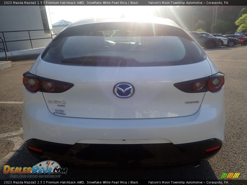 2023 Mazda Mazda3 2.5 S Premium Hatchback AWD Snowflake White Pearl Mica / Black Photo #3