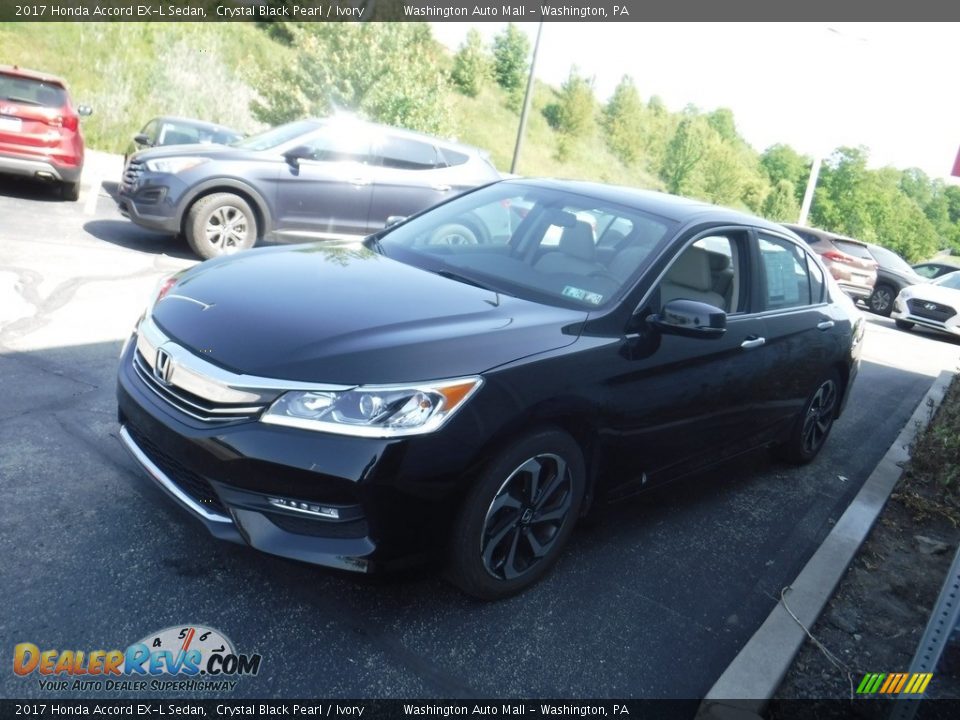 2017 Honda Accord EX-L Sedan Crystal Black Pearl / Ivory Photo #5