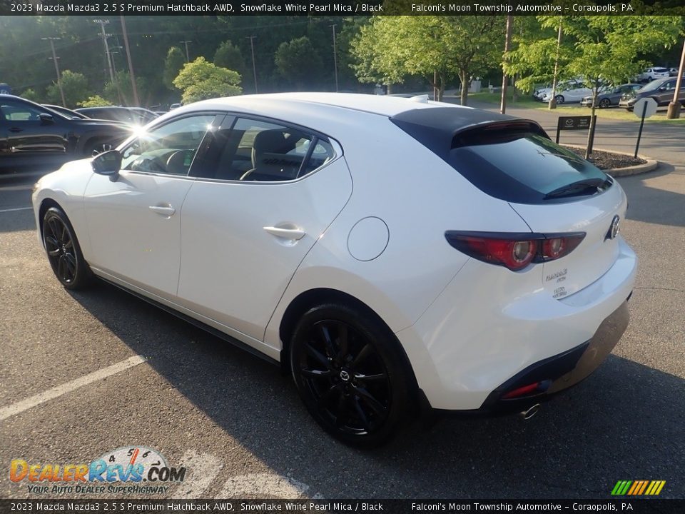 2023 Mazda Mazda3 2.5 S Premium Hatchback AWD Snowflake White Pearl Mica / Black Photo #5