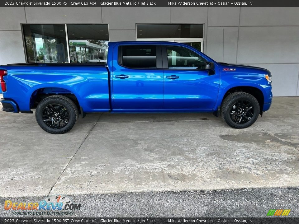 2023 Chevrolet Silverado 1500 RST Crew Cab 4x4 Glacier Blue Metallic / Jet Black Photo #6