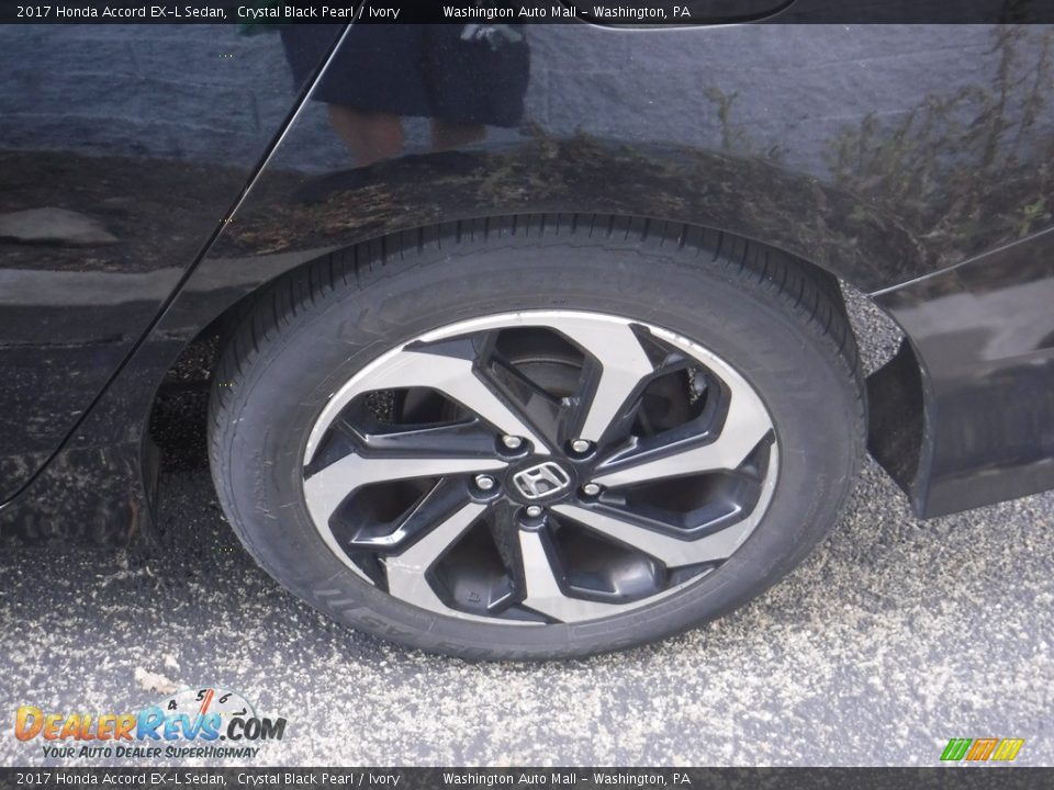 2017 Honda Accord EX-L Sedan Crystal Black Pearl / Ivory Photo #6