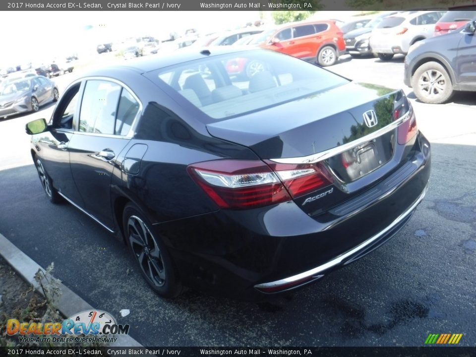 2017 Honda Accord EX-L Sedan Crystal Black Pearl / Ivory Photo #7
