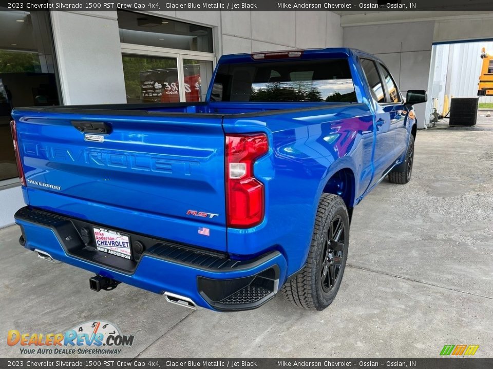 2023 Chevrolet Silverado 1500 RST Crew Cab 4x4 Glacier Blue Metallic / Jet Black Photo #7