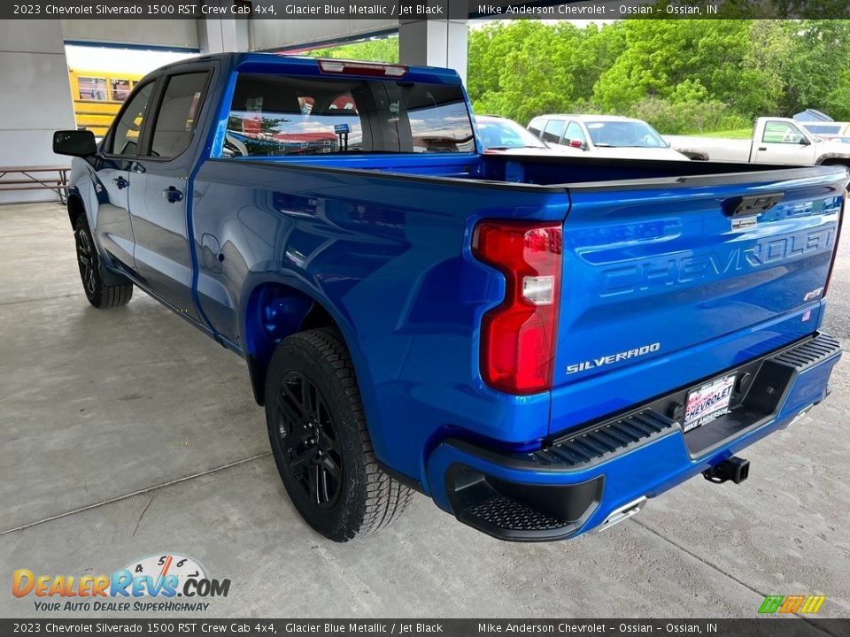 2023 Chevrolet Silverado 1500 RST Crew Cab 4x4 Glacier Blue Metallic / Jet Black Photo #10