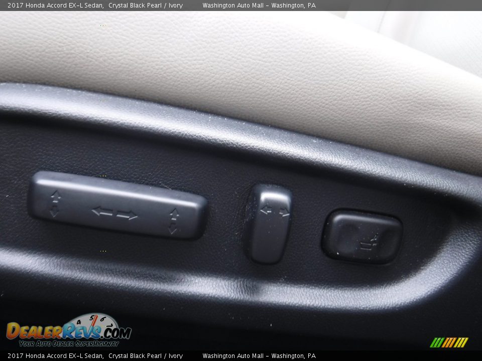 2017 Honda Accord EX-L Sedan Crystal Black Pearl / Ivory Photo #15