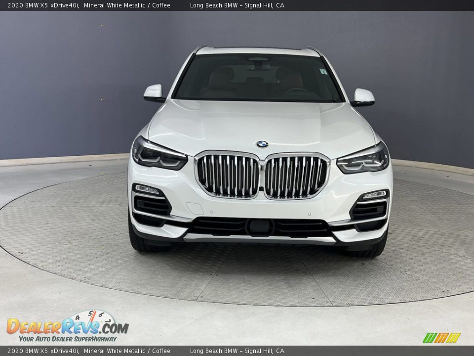 2020 BMW X5 xDrive40i Mineral White Metallic / Coffee Photo #2