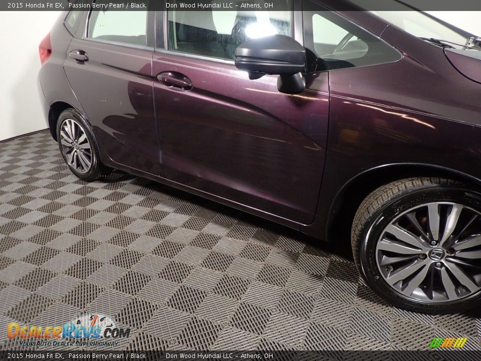 2015 Honda Fit EX Passion Berry Pearl / Black Photo #5