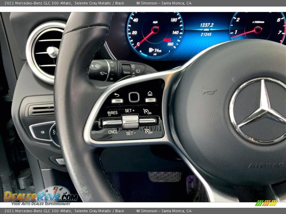 2021 Mercedes-Benz GLC 300 4Matic Selenite Gray Metallic / Black Photo #21